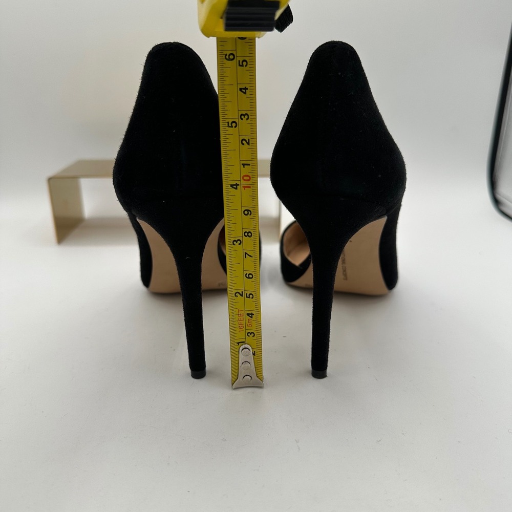INC INTERNATIONAL CONCEPTS Black Suede D'Orsay Kenjay Pointed Toe Pumps 7 - Picture 10 of 12